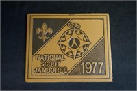 Leather(?) BSA 1977 National Scout Jamboree Patch