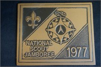 Leather(?) BSA 1977 National Scout Jamboree Patch