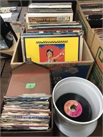 Vintage record albums & 45s