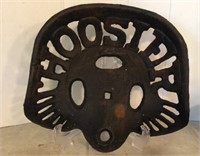 Cast Iron Hoosier Tractor Seat 14.5x13”