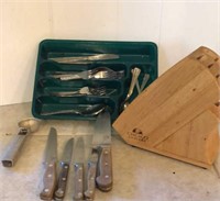 Chicago Cutlery Knife Block and Chicago Cutlery