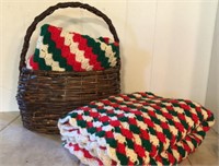 Hand Crocheted Christmas Theme Throw Blankets