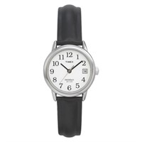 Timex Easy Reader Watch With Leather Strap