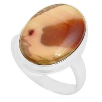 Natural 13.27ct Brown Imperial Jasper Oval Ring