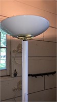 Halogen Lamp White Floor Lamp 72” H, Tested