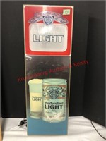 Vintage Budweiser Light lighted sign
