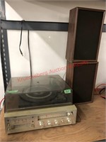 Sears stereo system with turntable & 8 track