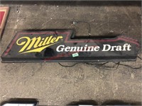 Miller Genuine Draft logo sign