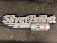 Coors Light silver bullet plastic logo sign