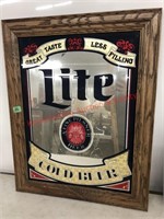 Lite beer mirror