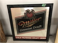 Miller Genuine Draft beer mirror