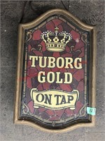 Tuborg Gold plastic lighted sign