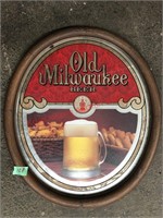 Old Milwaukee beer mirror