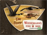 Weidemann's Fine Beer plastic sign