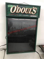 O'doul's lighted sign