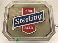 Pure Sterling beer lighted plastic sign