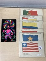 6 Flag Postcards And 1 Velvet (mexico)
