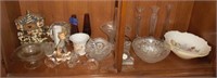misc. pressed glass, depression glass, musical