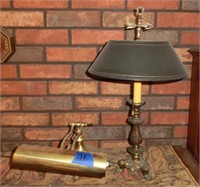 brass desk lamp & table lamp