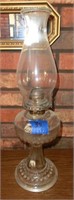 Early pattern glass oil lamp