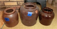 3 crock jars as is see pictures
