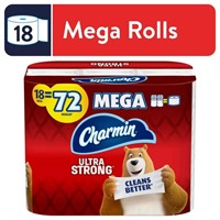 Charmin Ultra Strong Toilet Paper, 18 Mega Rolls