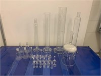 (30+) Assorted Glass Graduated Cylinders