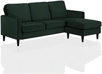 CosmoLiving Reversible Couch Green Velvet