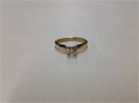 14k yellow gold Diamond Ring, diamond is round