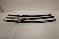 Group of 3 Samuri Swords w/ sabers 41", 39"