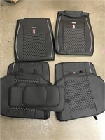 New universal leather seat covers black