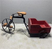 Bike and wagon