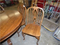 4 NICE SOLID OAK CHAIRS