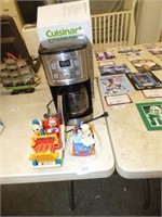 COFFEE MAKER & FIGURINE & OLD TOY