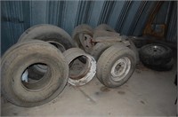 Pile of Tires and Rims