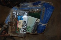 Lot of Tarps& Trash Bags – Many New Tarps