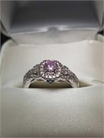 Pink stone ring