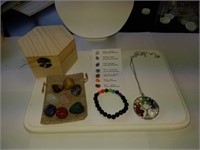 Small chakra Stone set with 10 pieces and gift