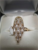 Crystal looking chandelier ring