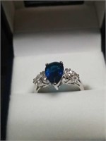 Blue stone ring
