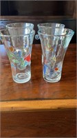 Hand blown set of glasses