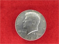 1964 P KENNEDY HALF DOLLAR 90%