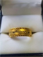 Gold plated ring