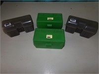 4 - small plastic Amo boxes