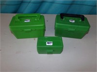 3 - plastic Amo boxes