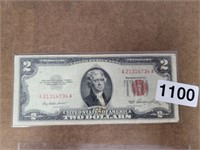 1953 $2.00 RED SEAL SILVER CERTIFICATE