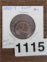 1952-S WHEAT PENNY CLIPPED