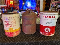 Shell/BA/Texaco Oil & Gas Cans