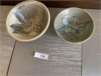 2 Pottery bowls