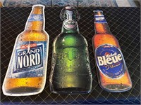 2ft 4” Tall Tin Beer Signs